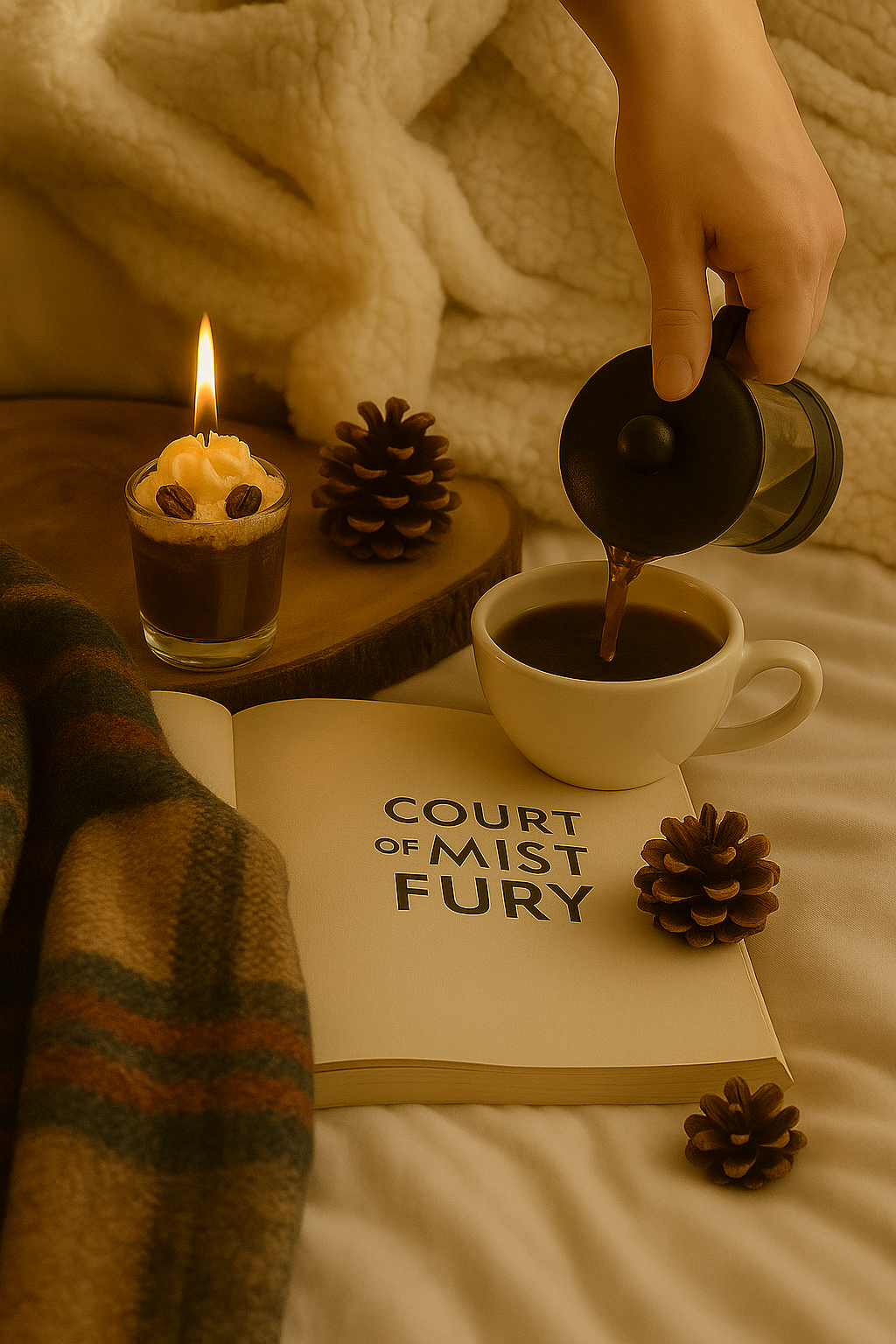 Koffie Soyawax Kaars – Bruin & Wit – Intense Koffiegeur